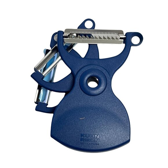 Kuhn Rikon 3-in-1 Peelers serrated, straight, or julienne SET OF 3 K88156 NEW - Picture 4 of 7